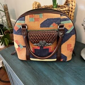 Laura Gayle Olive Green Bag Southwestern